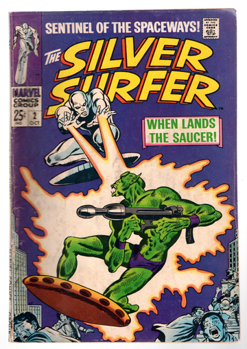1968 Marvel Comic Book Silver Surfer #2 VG++ Condition