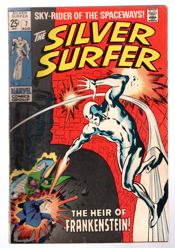 1968 Marvel Comic Book Silver Surfer #7 F++/VF or so Condition