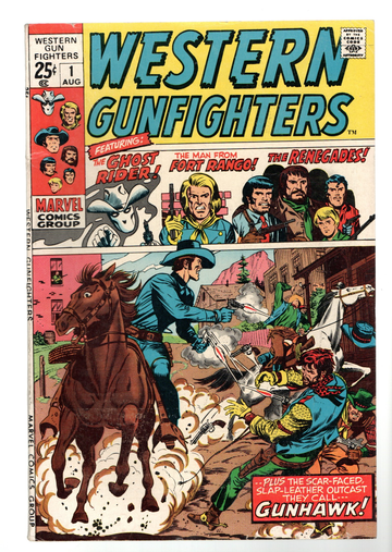 1970 Marvel Comic Book Western Gunfighters #1 VF+ Ghost Rider Ft Rango