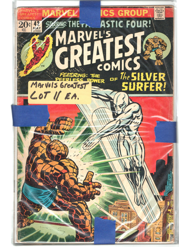 1969-75 Marvel 's Greatest Comics Lot of 11 Each Mostly FF Reprints Mid Grade