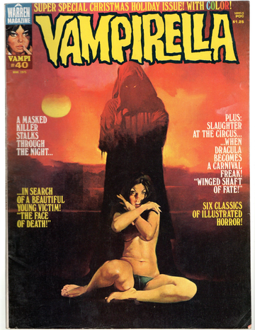 1975 Warren Magazine Vampirella #40 F/VF Condition Christmas Issue