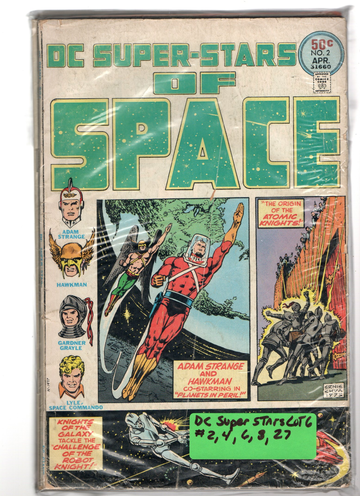 1970's DC Comic Book Lot DC Super Stars of Space lot 5 VG/F+ 