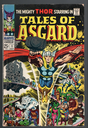 1968 Marvel Comic Book Mighty Thor Tales of Asgard VG++F-
