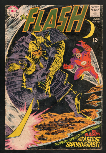 1969 DC Comic Book Silver Age The Flash #180 VG++ Condition