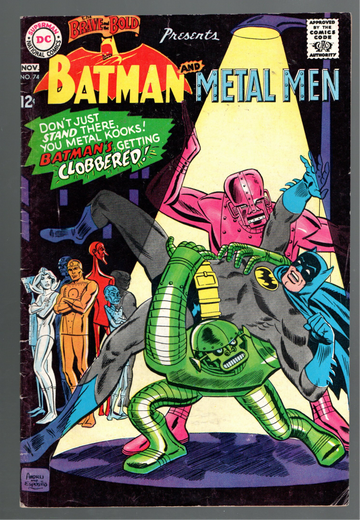 1968 DC Brave & The Bold Comic Book #74 Batman & Metal Men Fine+/VF-