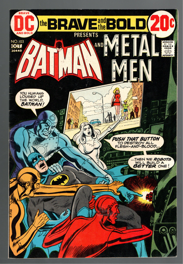1969 DC Brave & The Bold Comic Book #103 Batman & Metal Men VF+/NM-