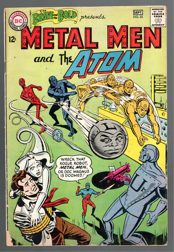 1964 DC Comics Brave & the Bold #55 Metal Men & the Atom G+/VG-