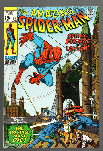 1970 Marvel Comic Book Amazing Spider-Man #95 VG++ Nice 