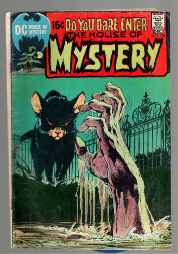 1971 DC Comic Book Silver Age House Of Mystery #189 Neal Adams Wood Art