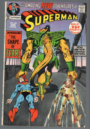 1968 DC Silver Age Superman #241 52 Page Comic #241 VG/F or so Condition