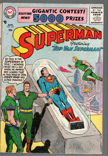 1955 DC Comic Book Superman #107 Solid F++ Condition