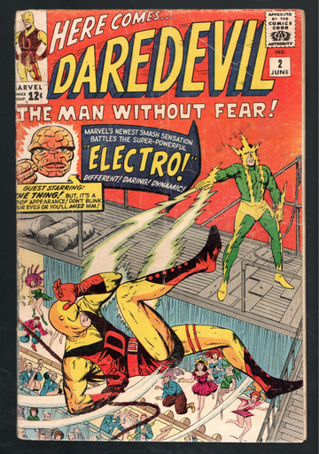 1964 Silver Age Marvel Comic Book #2 Daredevil Nice F+-