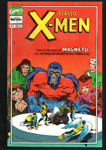 1994 Marvel Comic Book Classic X-Men Spanish Version X-Men #2 From X-Men #4 US