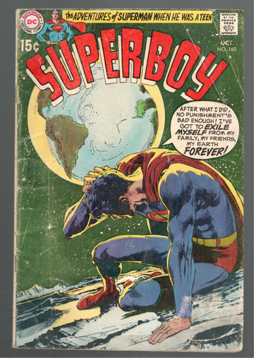 1965 DC Superman Comic Book #160 Grade GOOD+/VG-