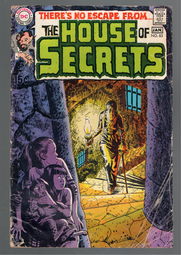 1971 DC Comic Book House of Secrets #83 Fair/Good Reader
