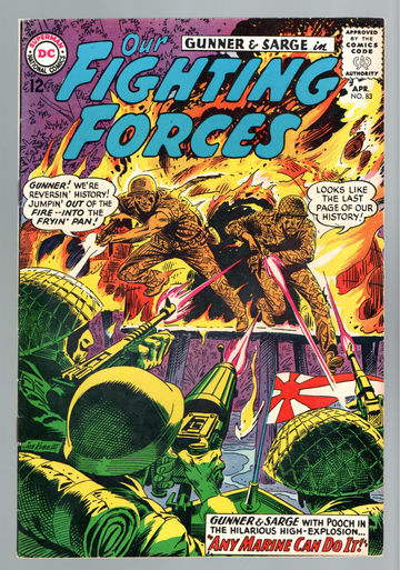 1964 DC War Comic Book Our Fighting Forces #83 Fine++ Condition