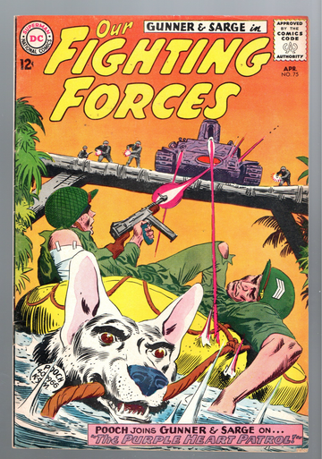 1965 DC War Comic Book Our Fighting Forces #75 Fine Or So Condition