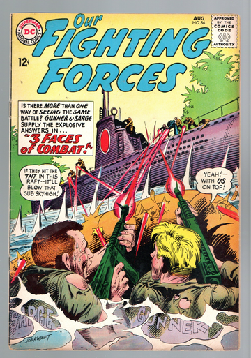1964 DC War Comic Book Our Fighting Forces #86 VF- Condition