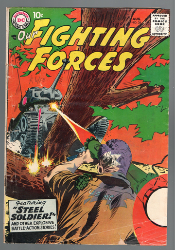1959 DC War Comic Book Our Fighting Forces #36 Good+/VG- Condition