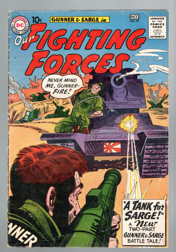 1963 DC War Comic Book Our Fighting Forces #57 VG Condition