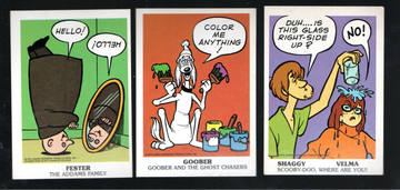 1974 Hanna Barberra Walt Disney Magic Trick Non Sport Cards Lot of 3 