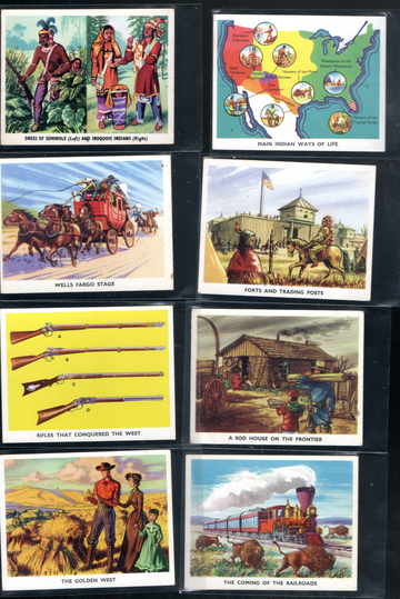 1959 Weetabix The Western Story Non Sport Card lot 12 VF/NM Some Dups
