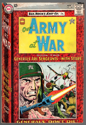 1964 DC Silver Age Comic Our Army At War #148 Nice VF+/- Condition