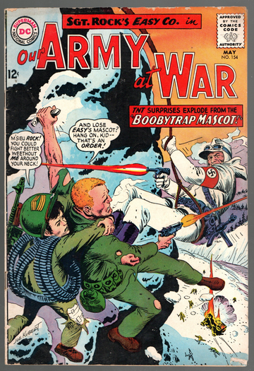1964 DC Silver Age Comic Our Army At War #154 Nice Fine +/- Condition