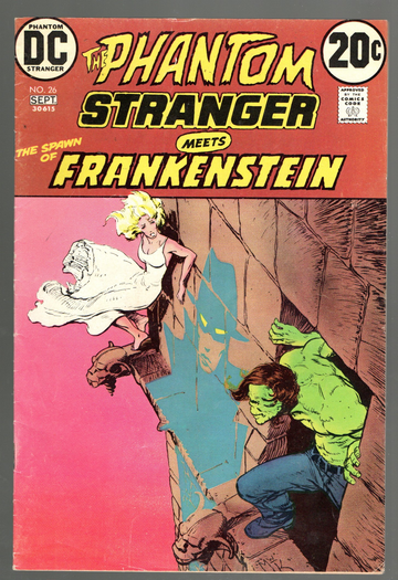 1972 Key DC Comic The Phantom Stranger #26 VF- Full length Meets Spawn of Frankenstein
