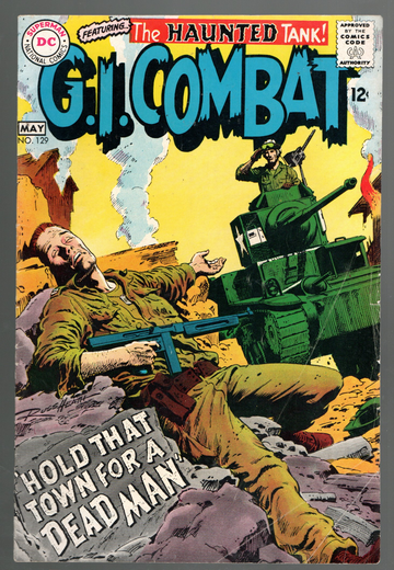 1966 DC Comic Book Silver Age G. I. Combat #129 VF-/Fine+ Condition