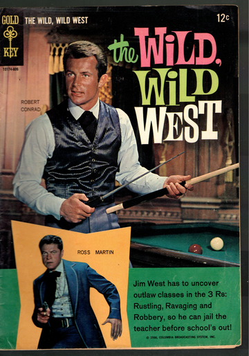 1966 Gold Key Comic Book TV Show The Wild Wild West #1 VG+ Condition