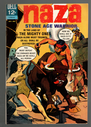 1964 Dell Comics Silver Age Naza Stone Age Warrior #8 Hi Grade VF++/NM-