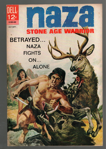 1963 Dell Comics Silver Age Naza Stone Age Warrior #3 Hi Grade VF++/NM-