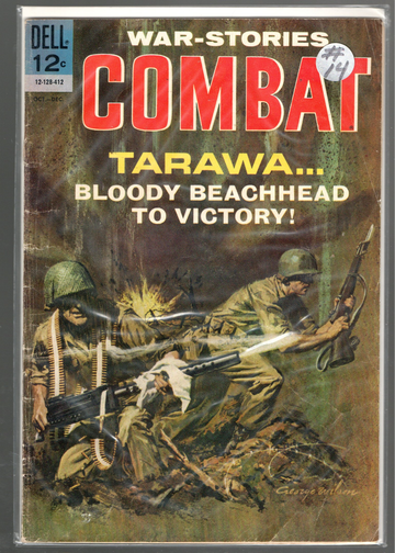 1965 Dell Silver Age Comic Book Lot 5 Each Combat WWII Comics AVG VG
