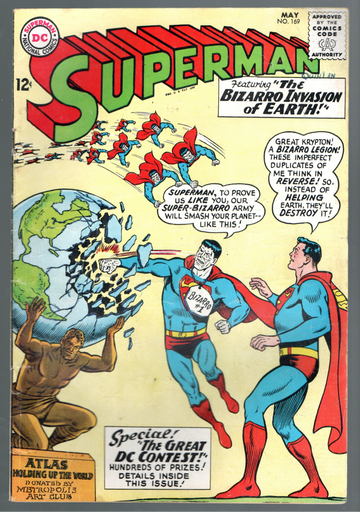 1965 DC Comic Silver Age Superman #169 VG+++ Or So Condition