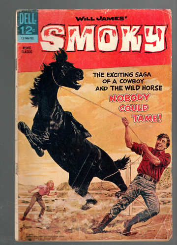 1967 Dell Silver Age Movie Classics Will James Smoky #1 Good+/VG--