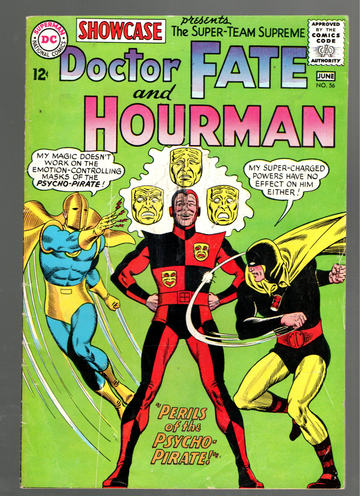 1965 DC Comic Book Silver Age Showcase Presets #56 Doctor Fate & Hourman F/VF