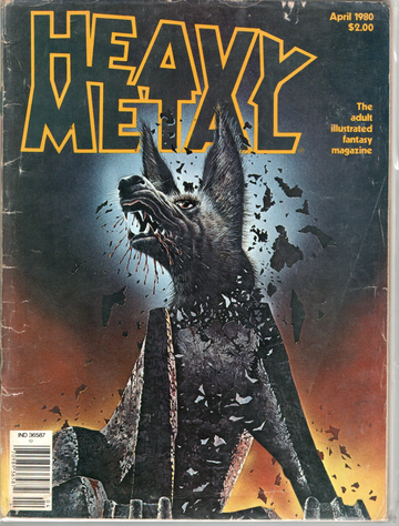 1980 & 1984 Heavy Metal Magazine Lot 5 Each 1980 APR Jun NOV, 1984 & May