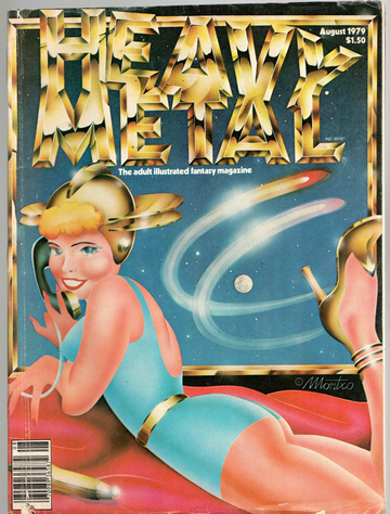 1979/80 Heavy Metal Magazine Lot 6 Each 79 Oct Dec Aug, 80 Jan Feb May
