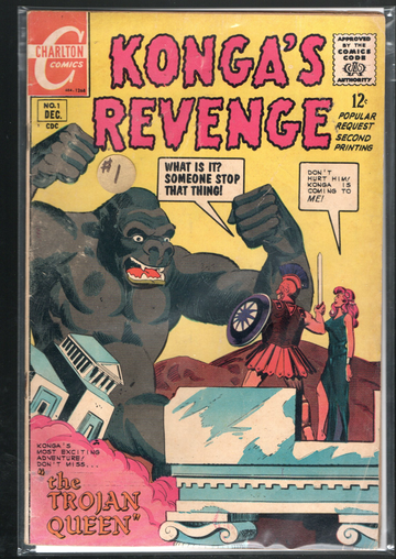 1960's Charlton Comics Konga's Revenge #1 & # 2 VG++ #1 2nd Print 1968