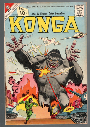 1961 Charlton Comics Konga #4 Giordano Cover F++/VF-