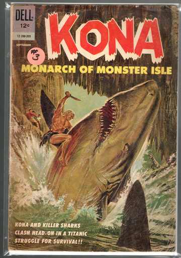 1962 Charlton Comics Kona of Monster Island 3 Condition Gd-VG