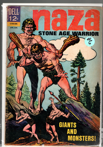 1965 Charlton Comics Naza Stone Age Warrior Lot 2 #3 & #9 Condition GD-VG