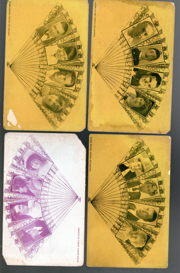 1930 Exhibit Supply Company Non Sport Movie Star Fan Card Lot #3, 4 Each