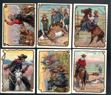 1910 Hassan R53 Cowboys Series of 1-50 Non Sport Tobacco Cards Lot Mid/Low Grade
