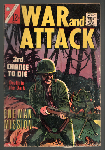 1964 Charlton Comic Book War Attack #1 GD/VG- WOOD Art