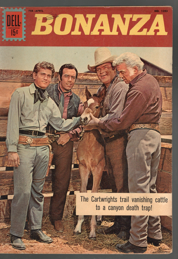 1962 Dell Comics Four Color Western #1283 Bonanza 2nd Ever Comic Appearance VG/F