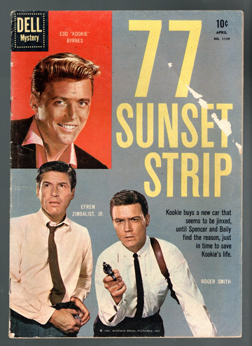 1962 Dell TV Mystery Four Color # 1159 (3rd Appearance) Comic Book 77 Sunset Strip VG