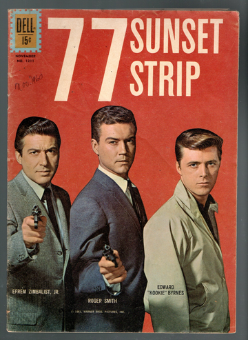 1963 Dell TV Mystery Four Color # 1211 (4th Appearance) Comic Book 77 Sunset Strip VG