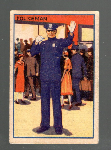 1930 Shutter-Johnson R72 Non Sport Card #14 "I'm Going To Be" A Policeman in EX+ Condition